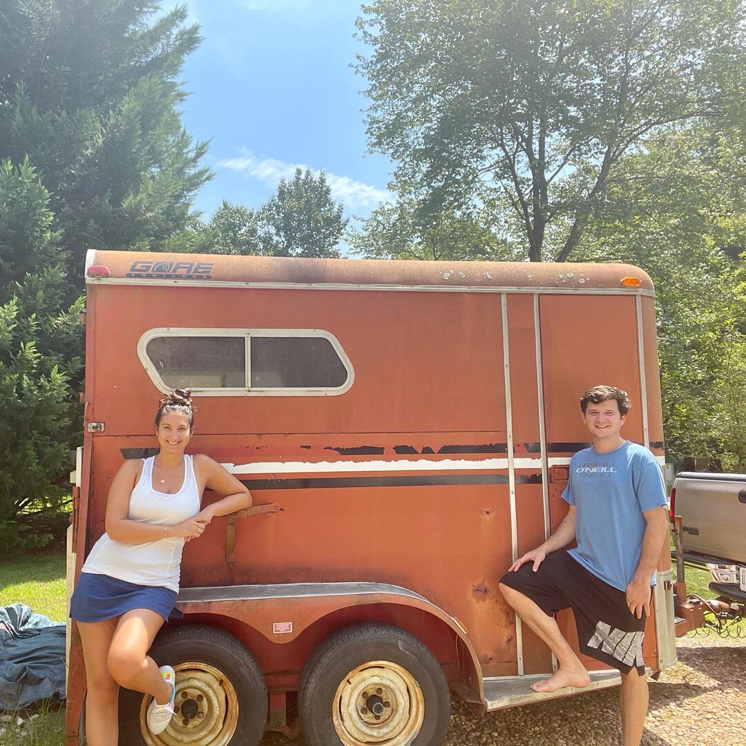 Can you believe a year ago today we purchased this hunk of junk and gave her the makeover she deserved! Wow, what a year it's been so far! ​​​​​​​​
​​​​​​​​
#mobilebars #local757 #mobilebarsinthewild #horsetrailerconversion