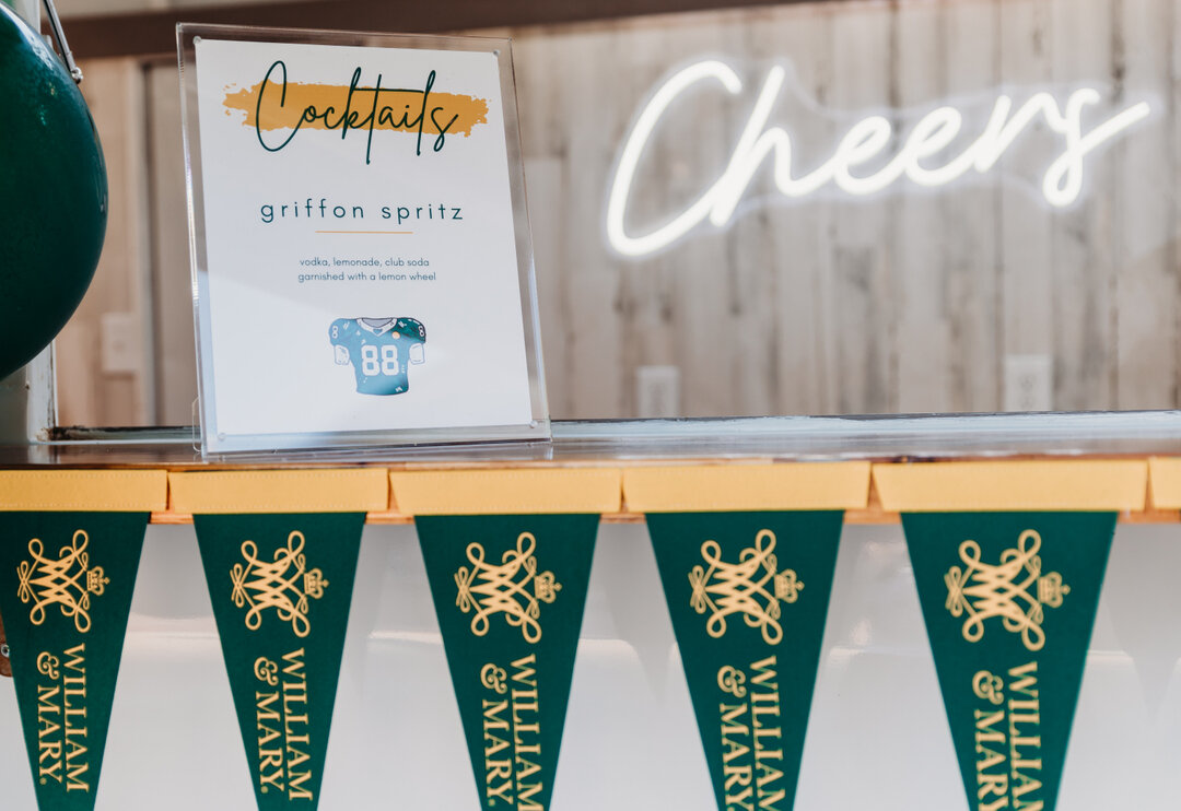 Did someone say Football season? Sending good vibes and of course good cheers to our hometown team this weekend as they kick-off the season in Charlotte! #gotribe #williamandmary