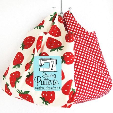 Grocery Bag PDF Sewing Pattern —
