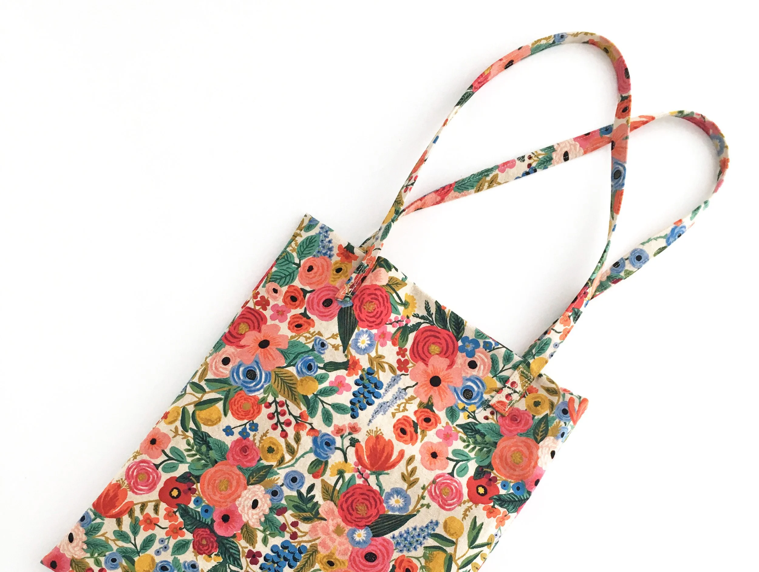 floral cotton tote bags