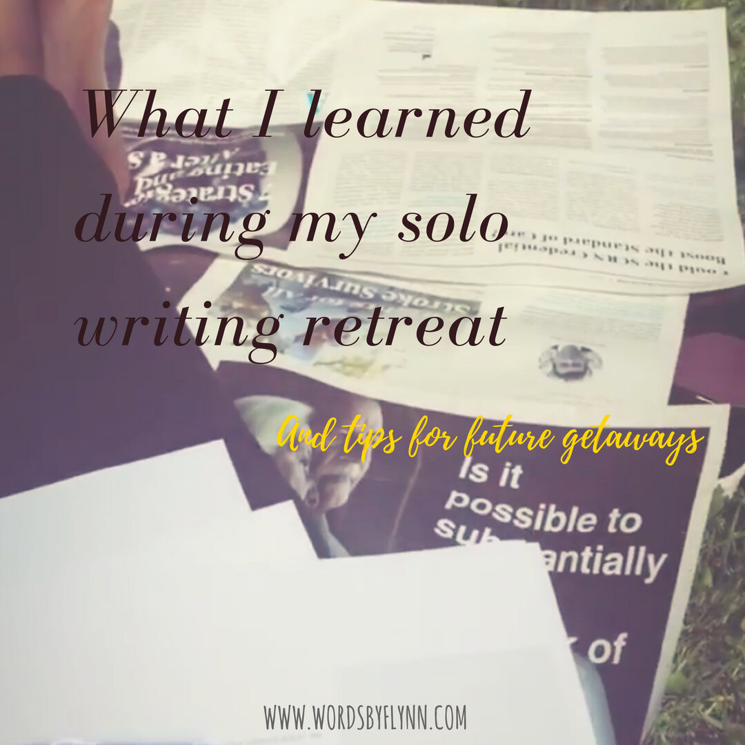 What I learned on my solo writing retreat