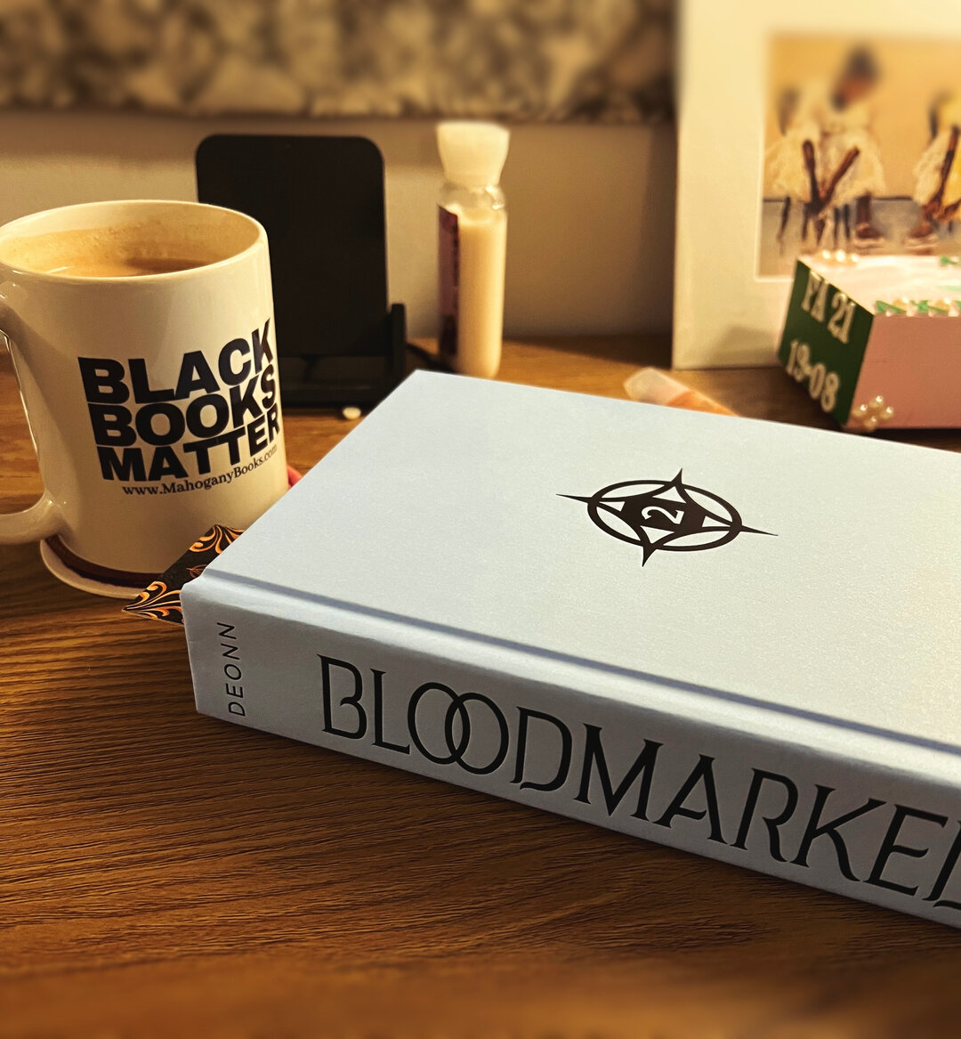 Currently reading: Bloodmarked by Tracy Deonn​​​​​​​​
Status:  Part 2, Chapter 21 ​​​​​​​​
Current feelings: 👀🥃🥃✊🏿​​​​​​​​
​​​​​​​​
​​​​​​​​
​​​​​​​​
​​​​​​​​
​​​​​​​​
​​​​​​​​
 #blackauthors #bookrecommendations #exbookseller #bookstagram #reade