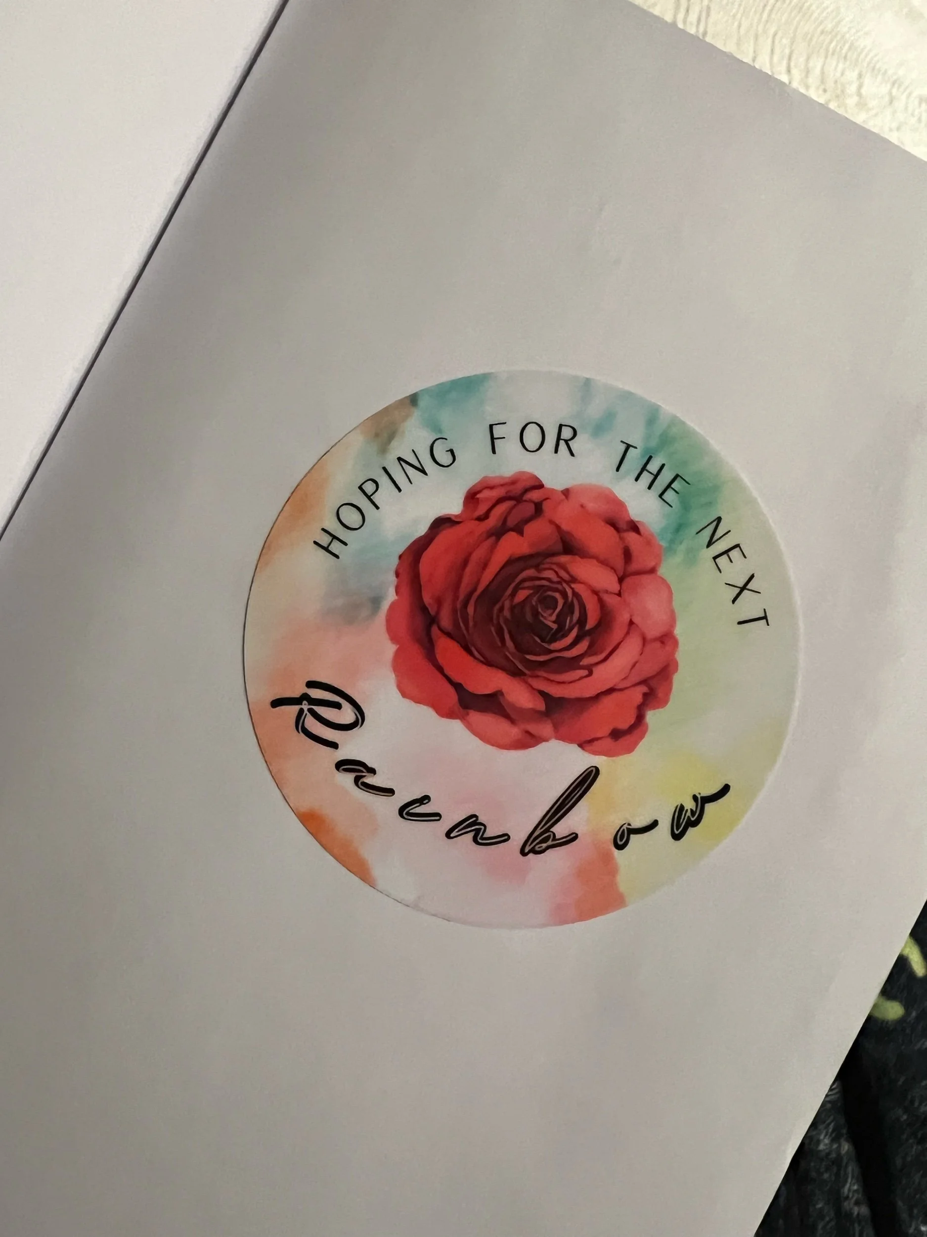 Vinyl Hoping for the Next Rainbow Sticker