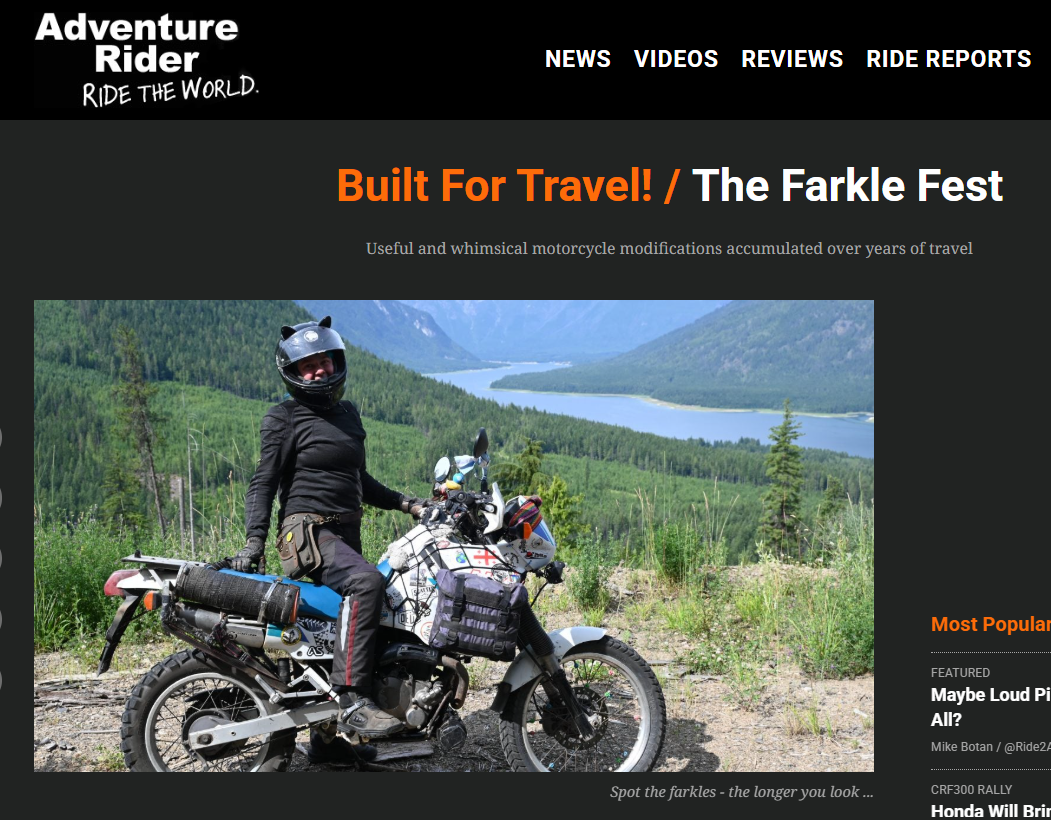 THE FARKLE FEST - 
Adventure Rider is an internationally popular
website and forum about all things Adventure Motorcycling