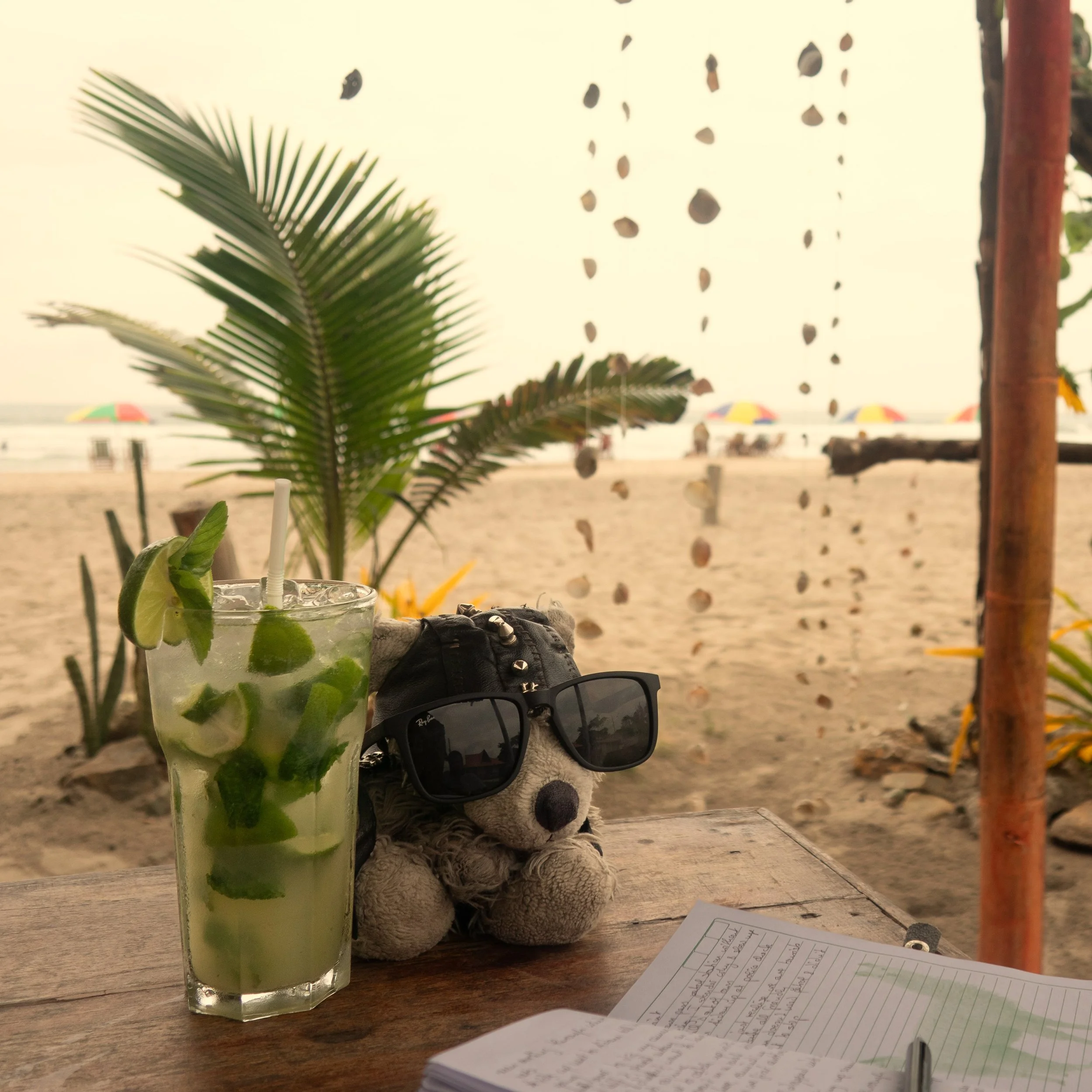 Margherita Cocktail on Beach