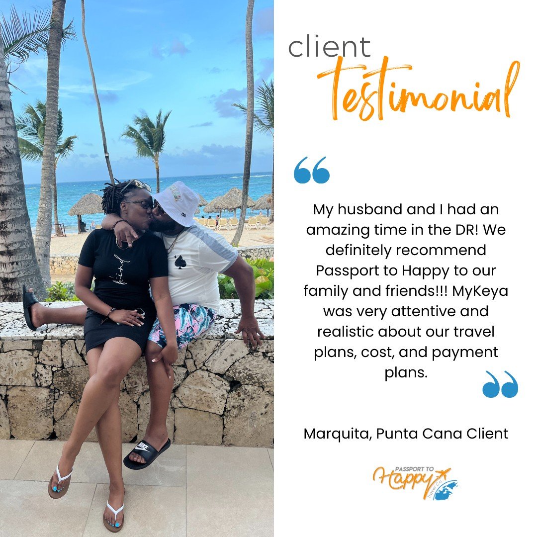 These newlyweds celebrated their honeymoon in the beautiful Punta Cana. This was their first international trip together and let's just say, the bar has been set!! Planning for their next vacation started as soon as they made it home! 🧡