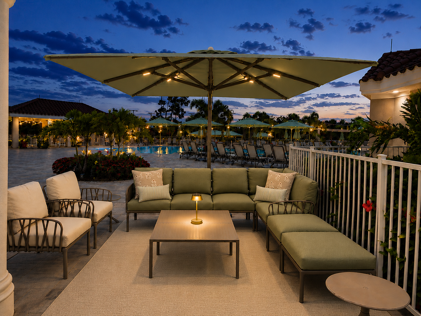 Country Club Resort Pool Lounge Seating