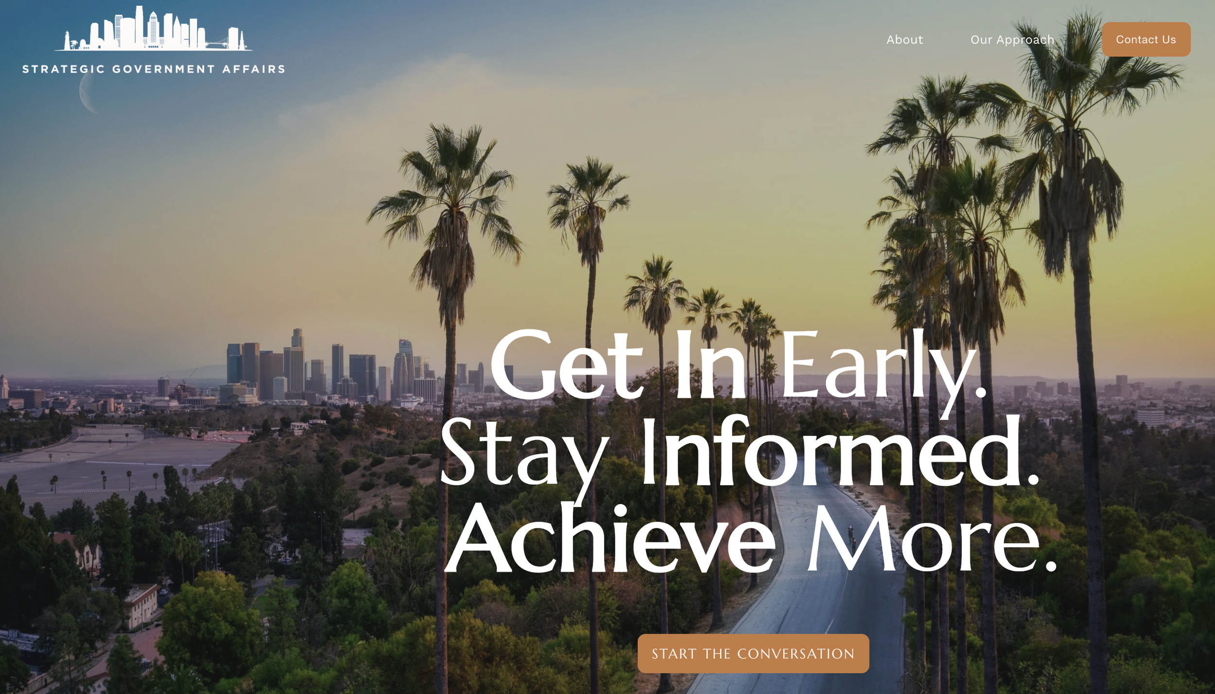 Strategic Government Affairs Web Copy &amp; Design