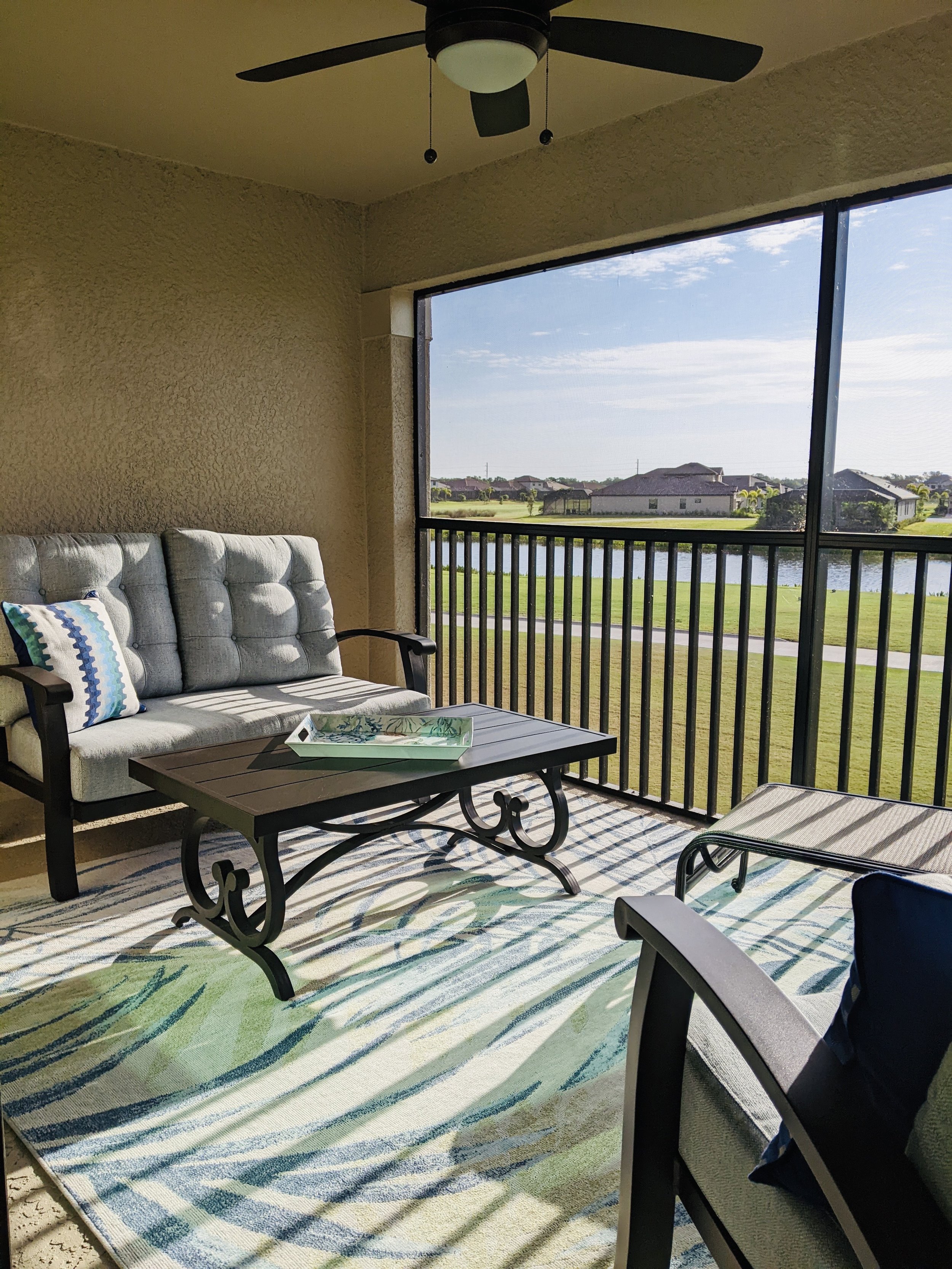 Back Lanai Overlooking Golf Course