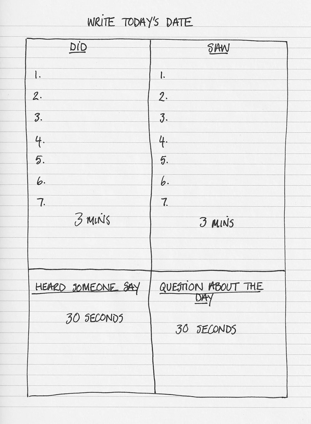 7 Minute Daily Diary Writing Exercise — A Picture, A Story