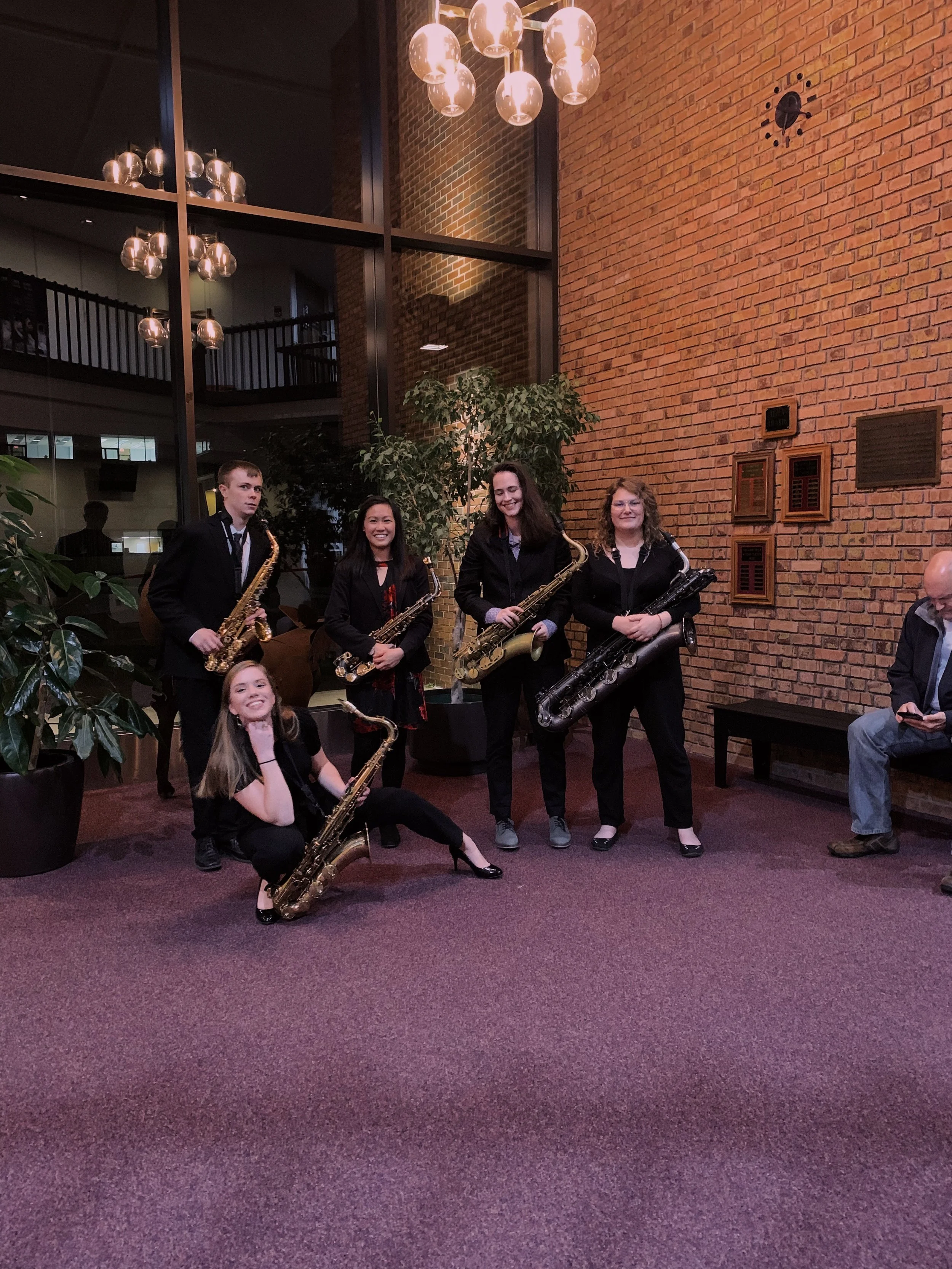 UMD Jazz Ensemble I Saxophone Section, (2019)