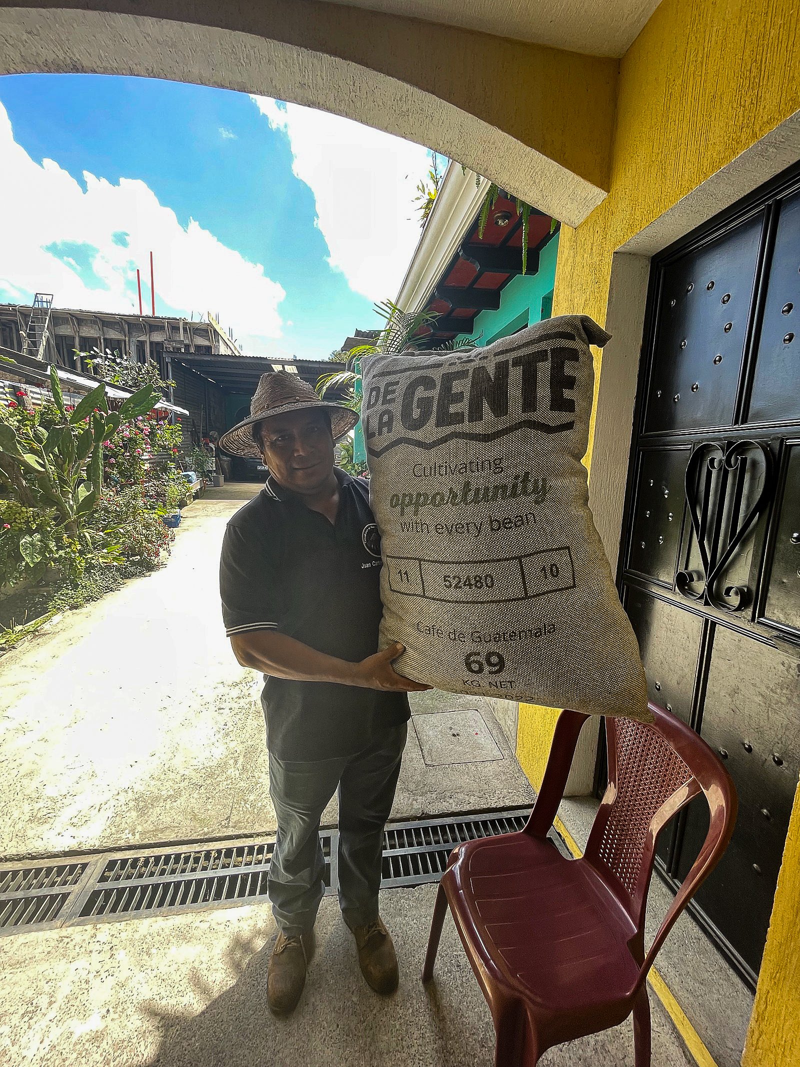 Mr. Juan Carlos a coffee farmer from San Miguel Escobar