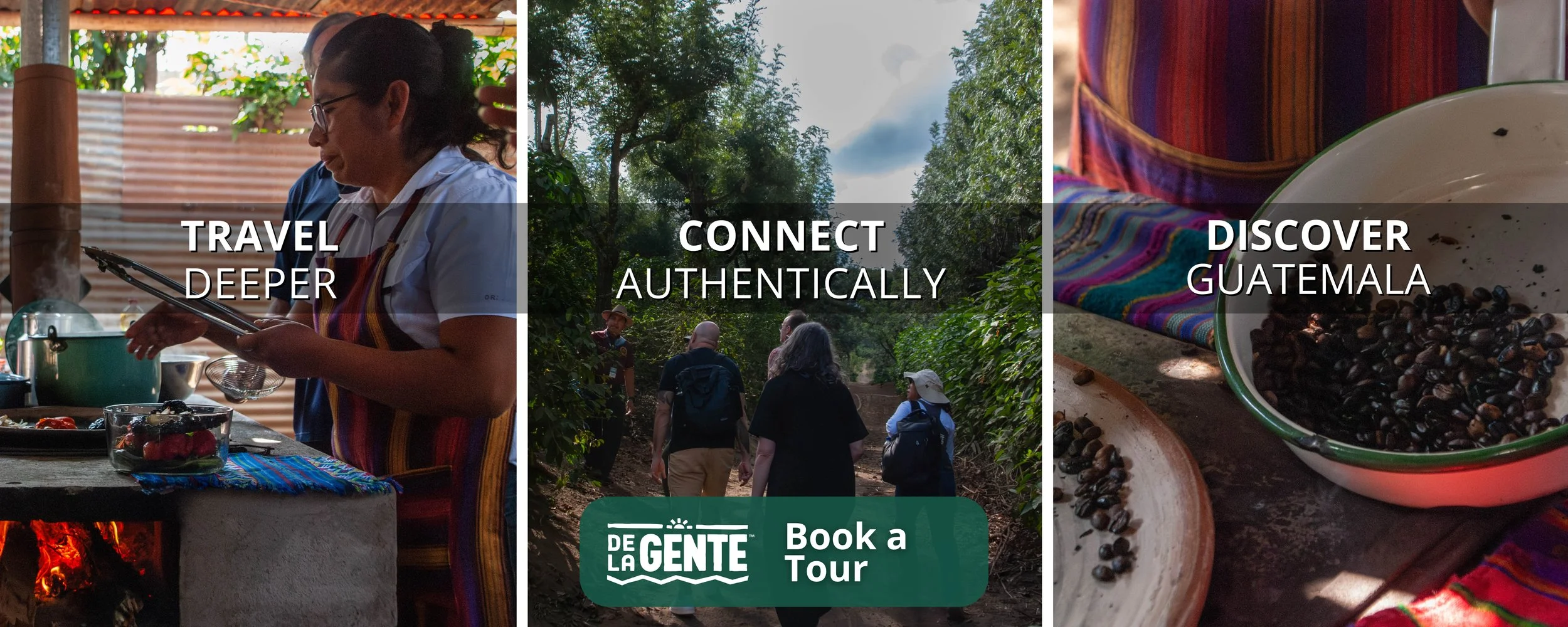 Community Tourism banner: traveling to guatemala | local tourism during semana Santa 2026 in Antigua Guatemala