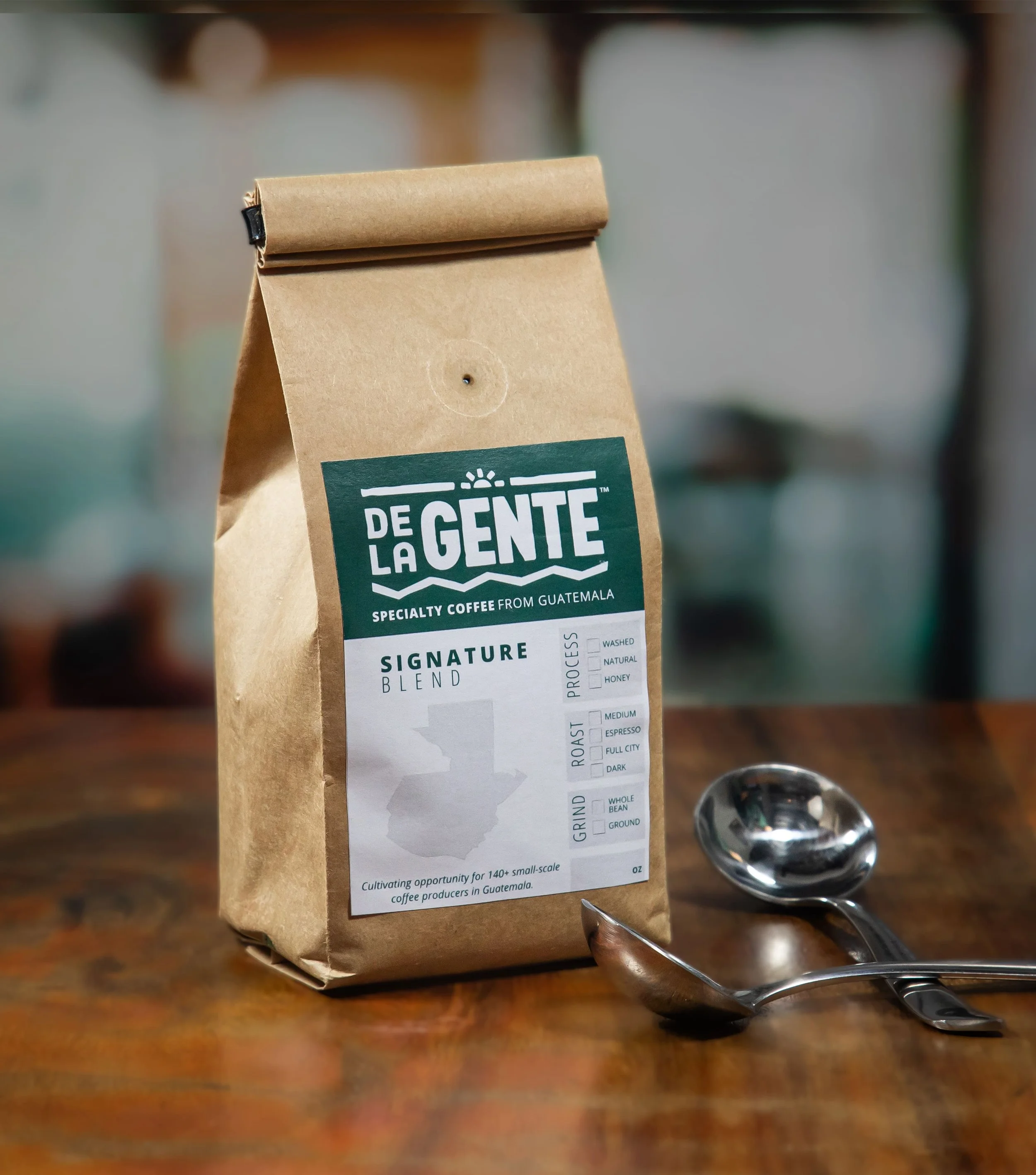 1 lb bag of Guatemalan coffee from De La Gente