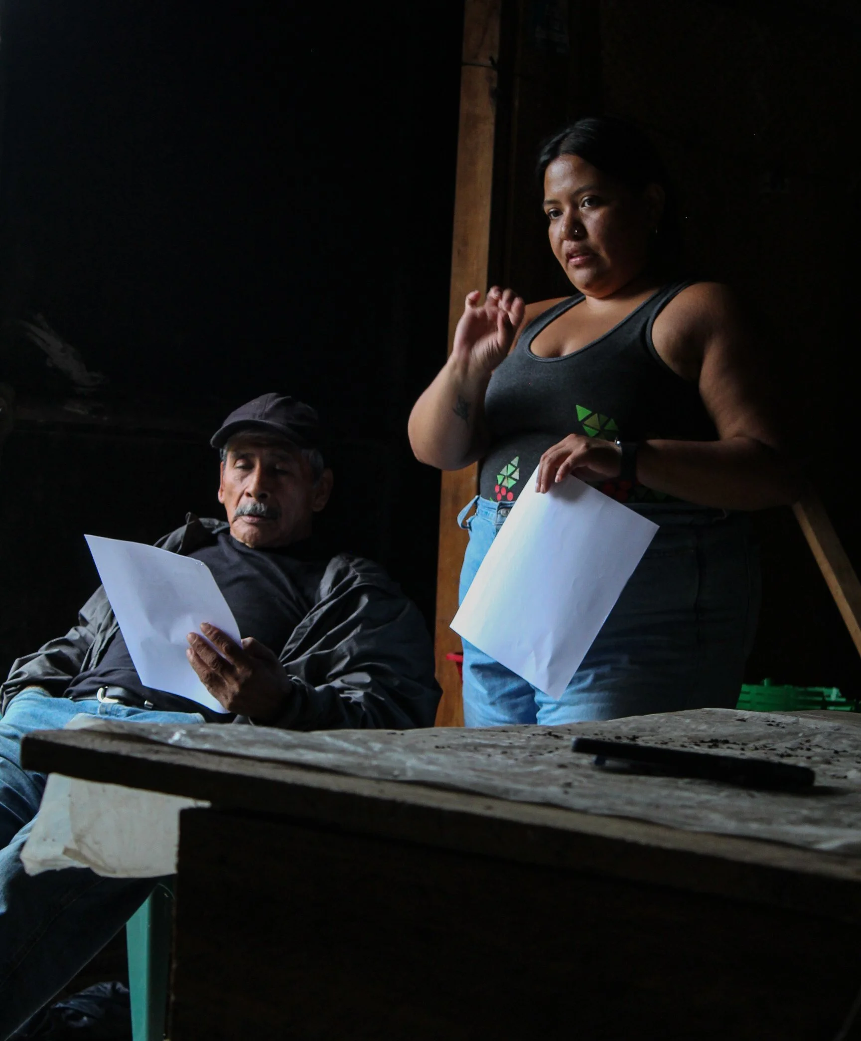 Annual meeting with coffee cooperative members from Santa Anita Cooperative in the San Marcos region in Guatemala