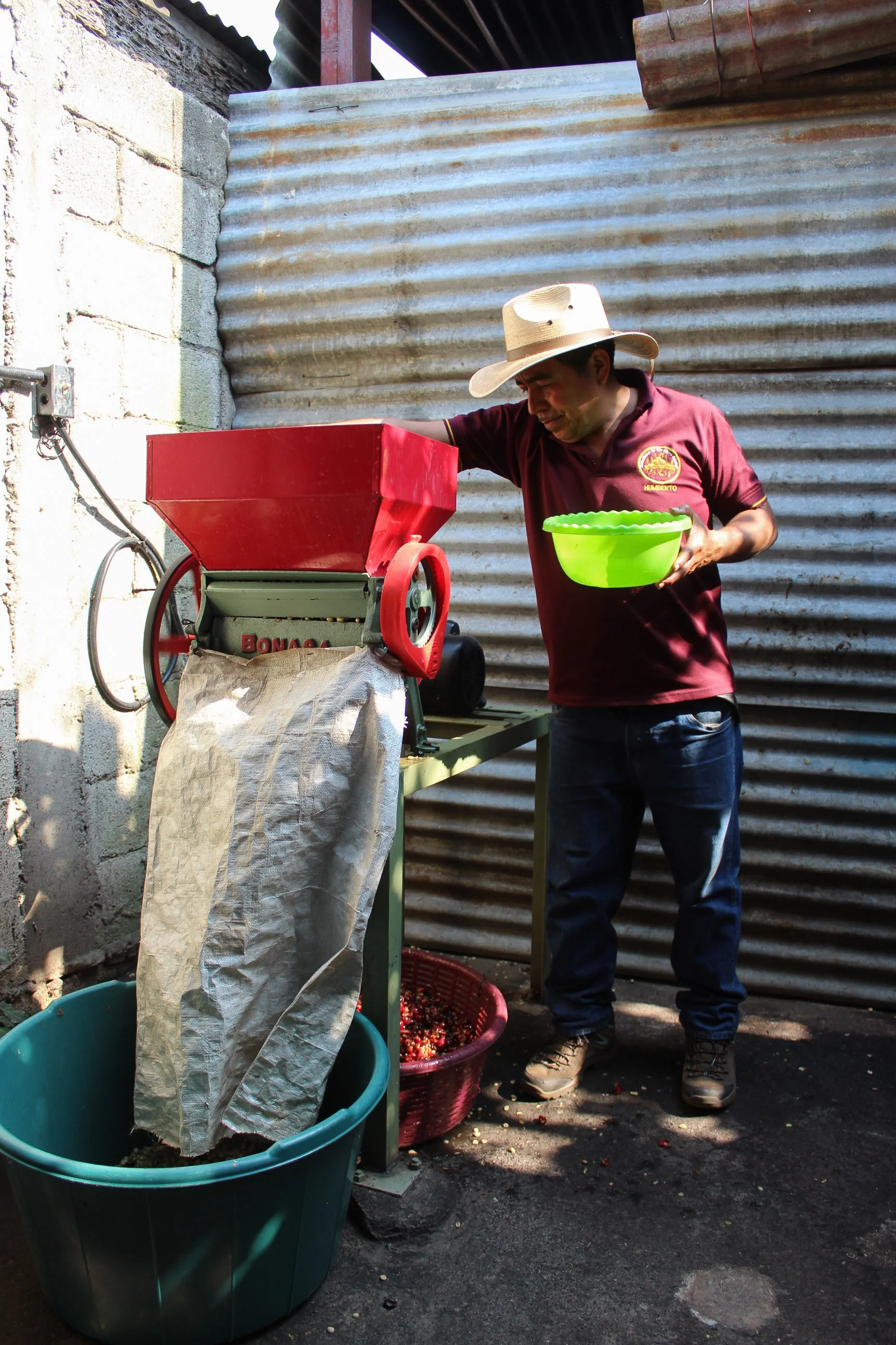 coffee journey and giving back - coffee processing in Guatemala