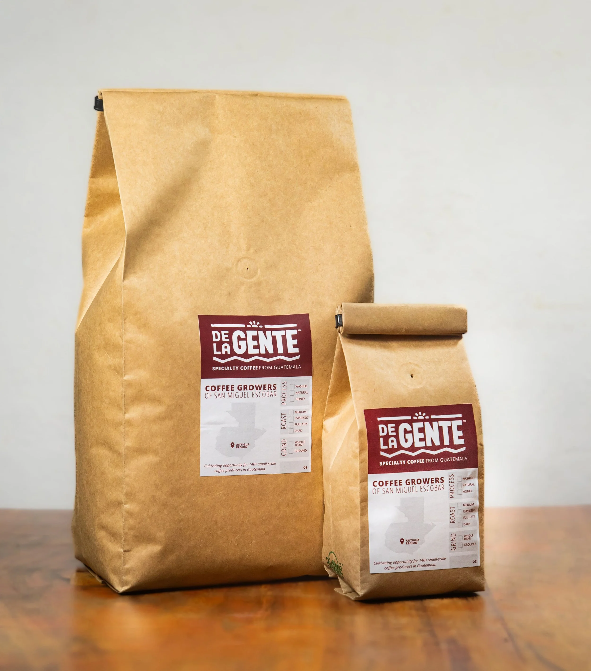 5 lb coffee of ethically sourced coffee from De La Gente