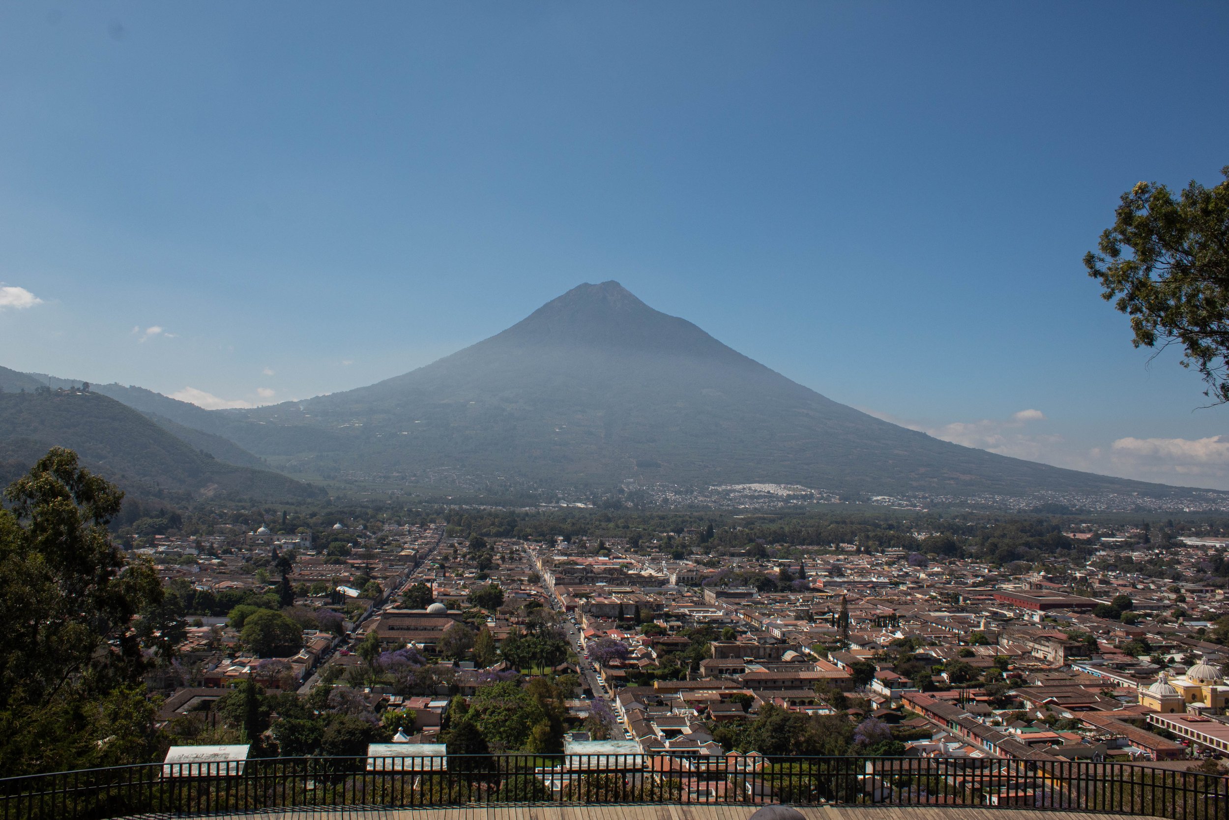 Photo of view of the city of Antigua from Cerro de La Cruz | traveling to Guatemala | sightseeing in Antigua Guatemala | day trip activity with De La Gente