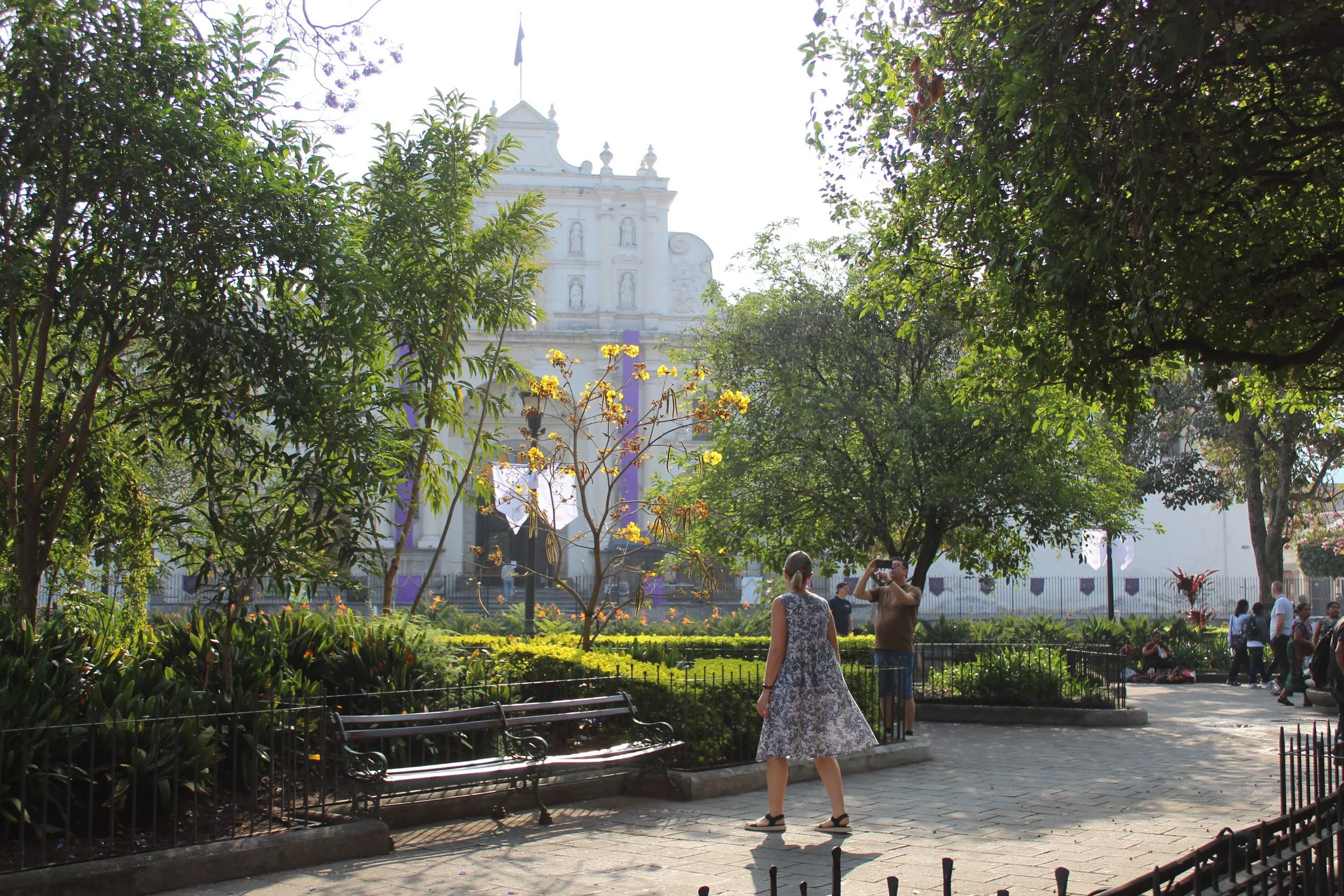Parque Central in Antigua Guatemala | destination wedding places and Guatemala itinerary for wedding guests