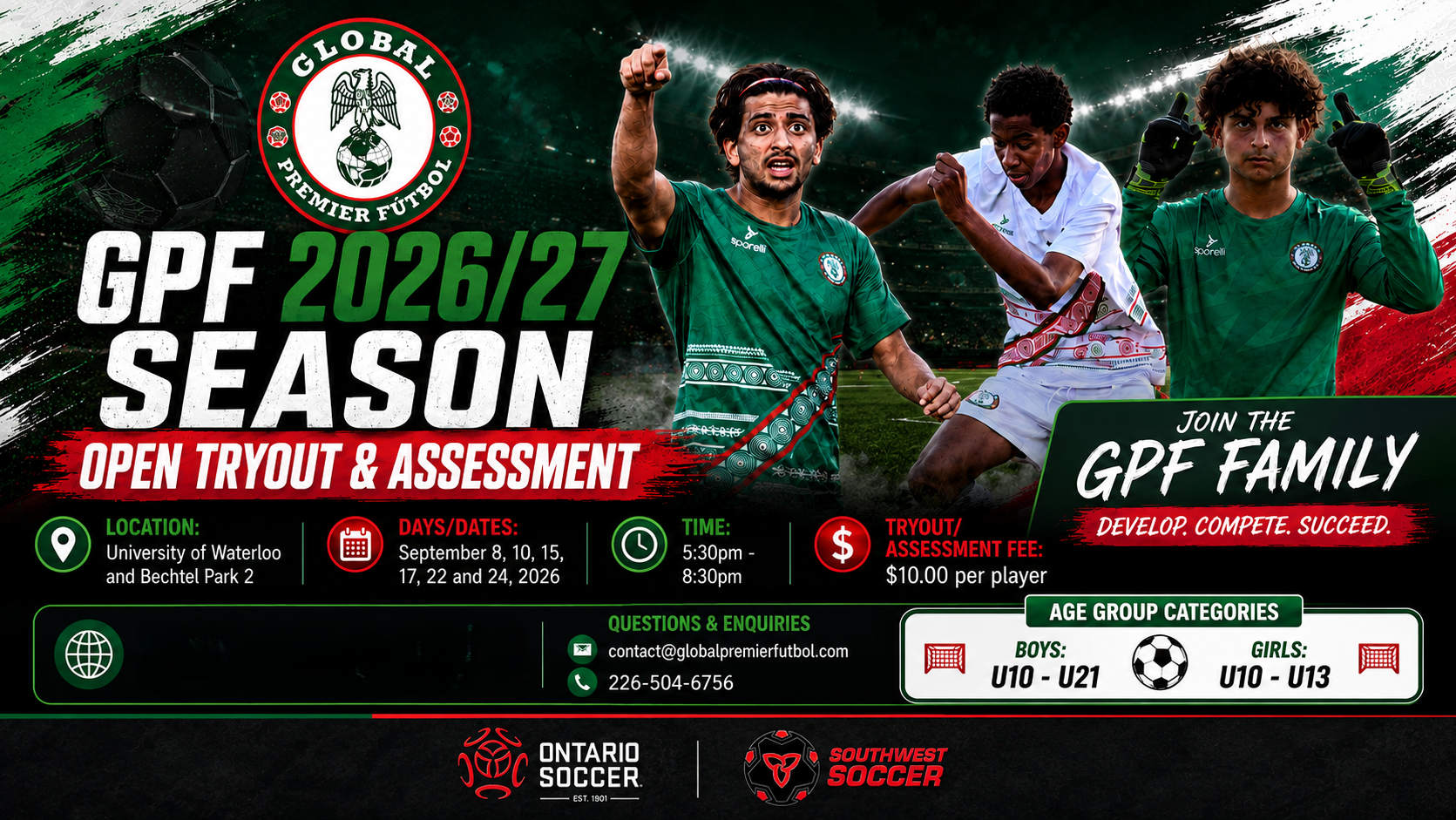 2026/2027 ASSESSMENT & TRYOUT