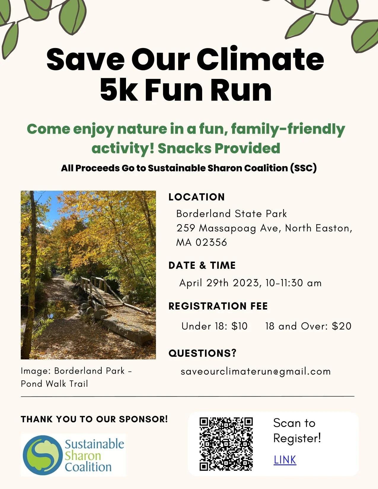 Save Our Climate 5k Fun Run — Sustainable Sharon Coalition