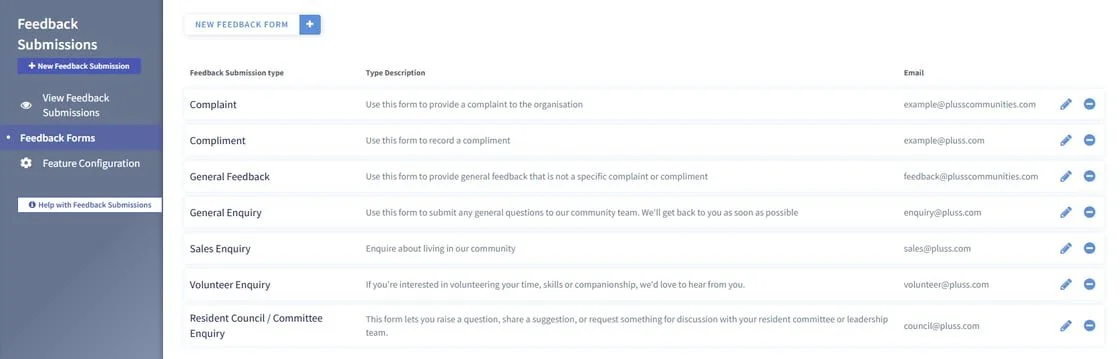 Manage Feedback and Complaints