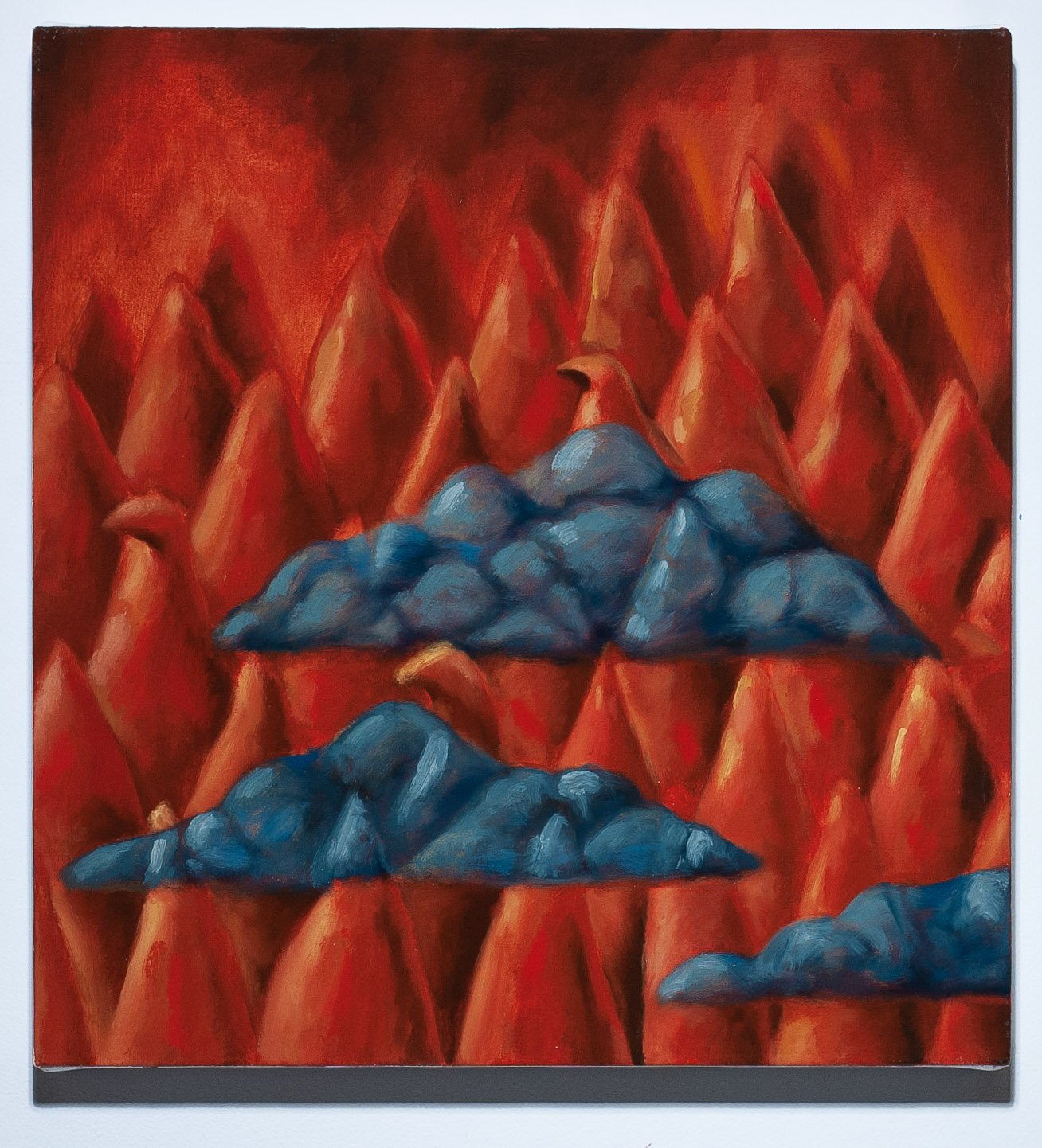  Cave  Oil on canvas  16 X 15 inches  2023 