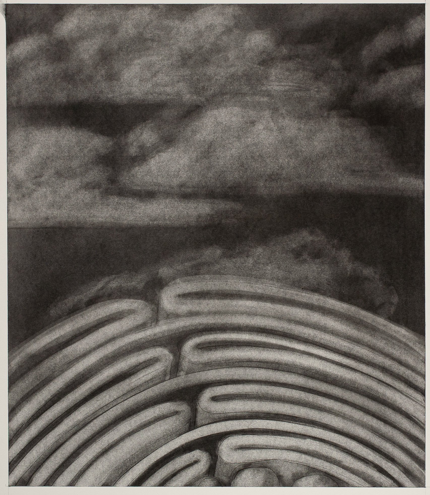   Labyrinth   Graphite on paper  Size  2023 