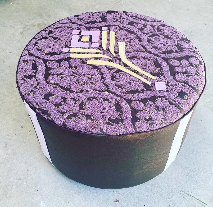 Damask geometric flower