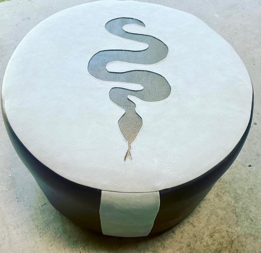 Snake Meditation Ottoman (sold)