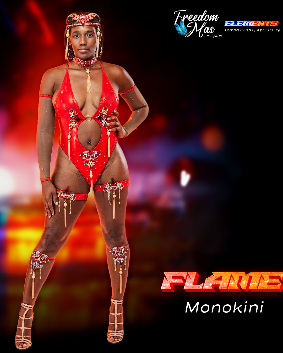 FLAME - MONOKINI (March)
