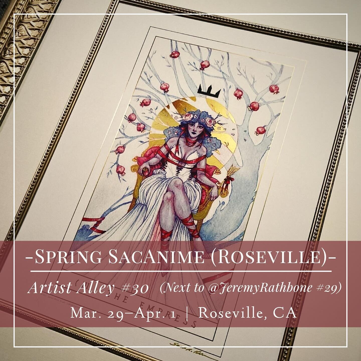🌖 | Have I yet mentioned how hard it&rsquo;s been coming out of a recovery spell? (Oof!) come celebrate the Spring and my return to the land of the living at #SacAnime in #Roseville this weekend&mdash;Fri. 3/29 thru Sun. 4/1, at the Roseville County