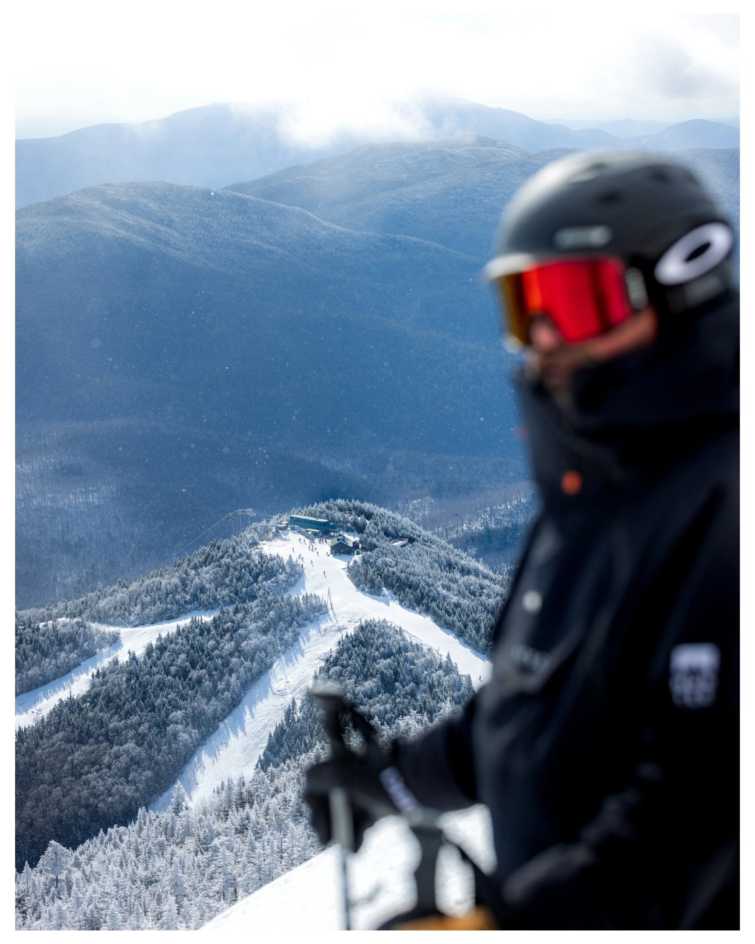 The Whiteface // Perched above the clouds on one of the coldest days of the season at @whiteface_mt 

The wind, the frost, and endless shades of blue stretching into the distance. One of those drop-ins that sticks with you long after the season ends.
