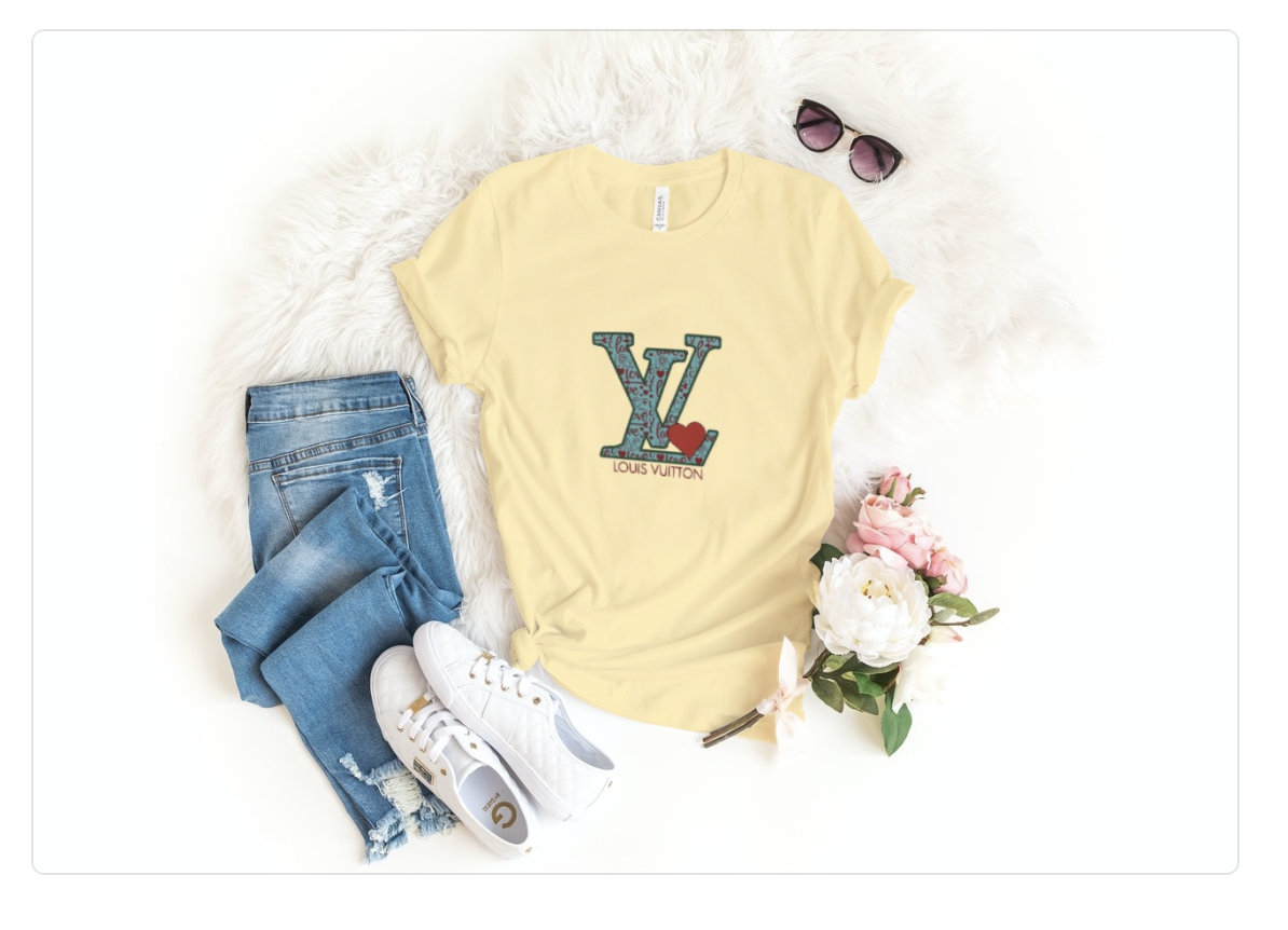 LV Love Scripts jpg sublimation printing, downloadable file