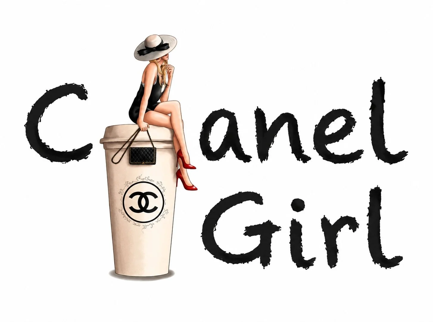 chanel fashion girl and coffee chic.jpg
