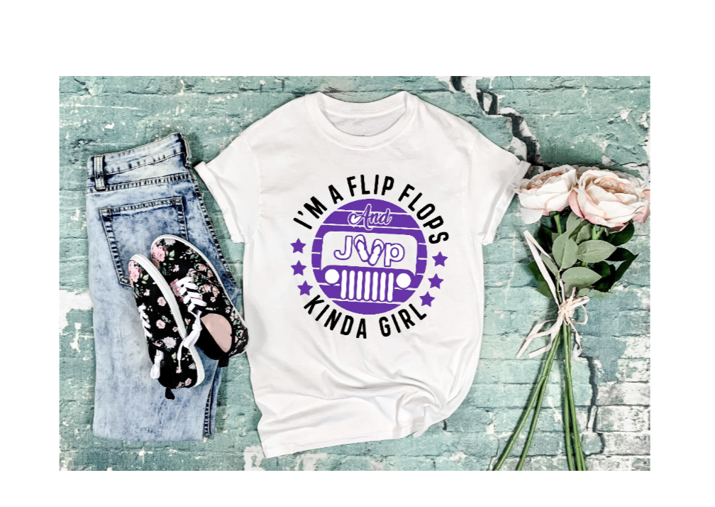 I'm a flip flop (purple) png sublimation printing, downloadable file