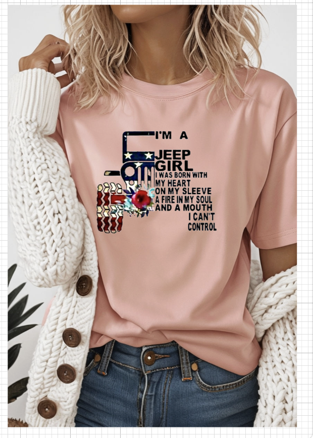 I'm a Jeep girl png sublimation printing, downloadable file