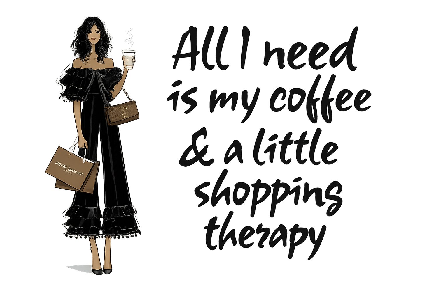 LV girl jpg & PNG sublimation printing, downloadable file