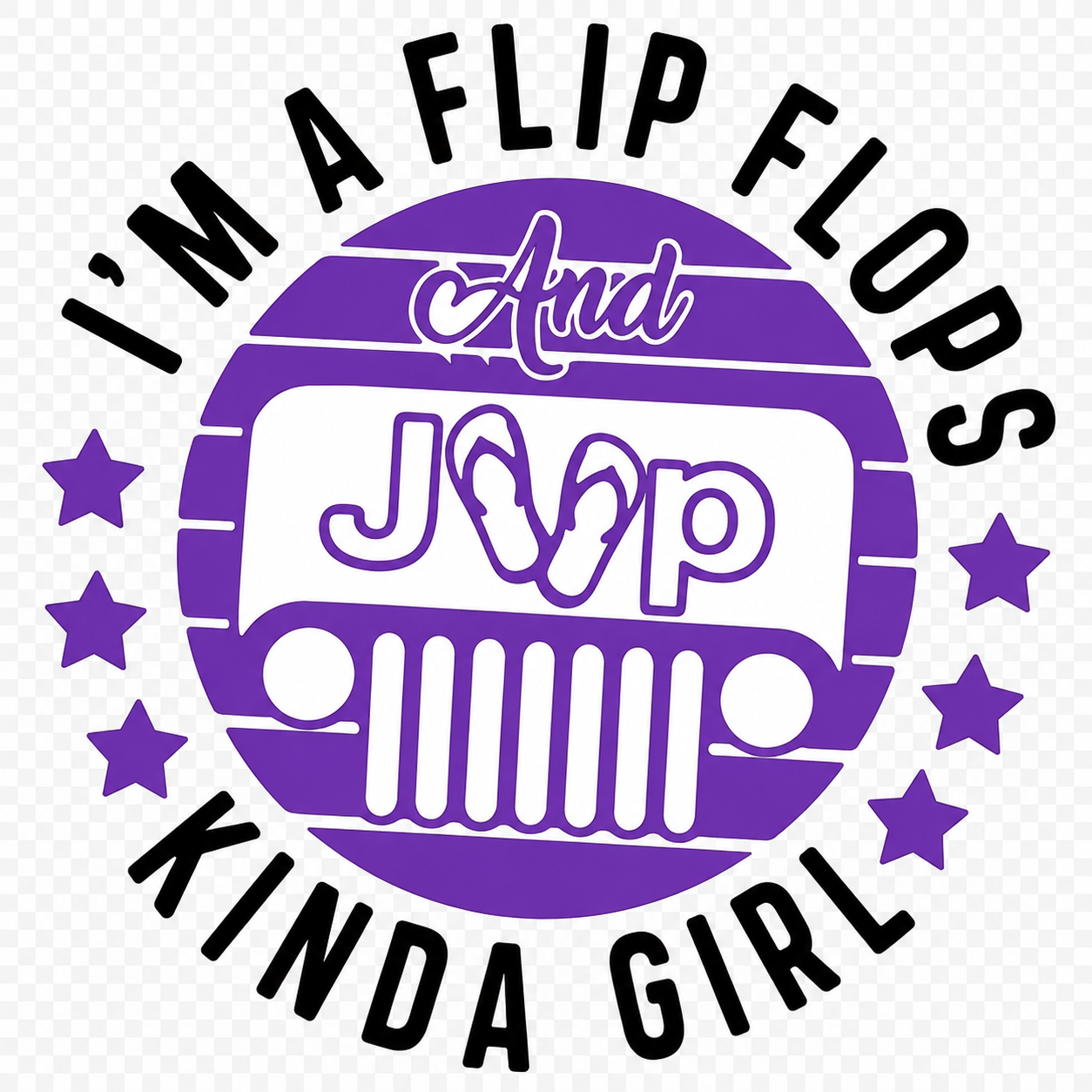 I'm a flip flop (purple) jpg sublimation printing, downloadable file