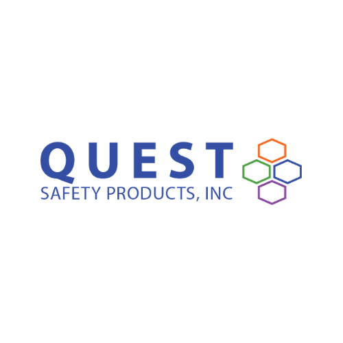 Quest Safety Products Inc. logo with the company name and four interconnected colorful hexagons.