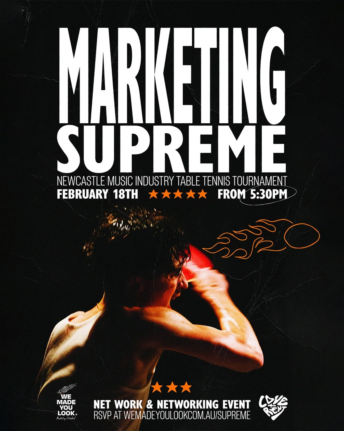 Watches Marty Supreme once ..... 🏓
We&rsquo;re hosting a Newcastle Music Industry night of networking &amp; net work at the We Made You Look office on Hunter Street in Feb. Not your average night of handshakes, there&rsquo;s a proper Table Tennis to