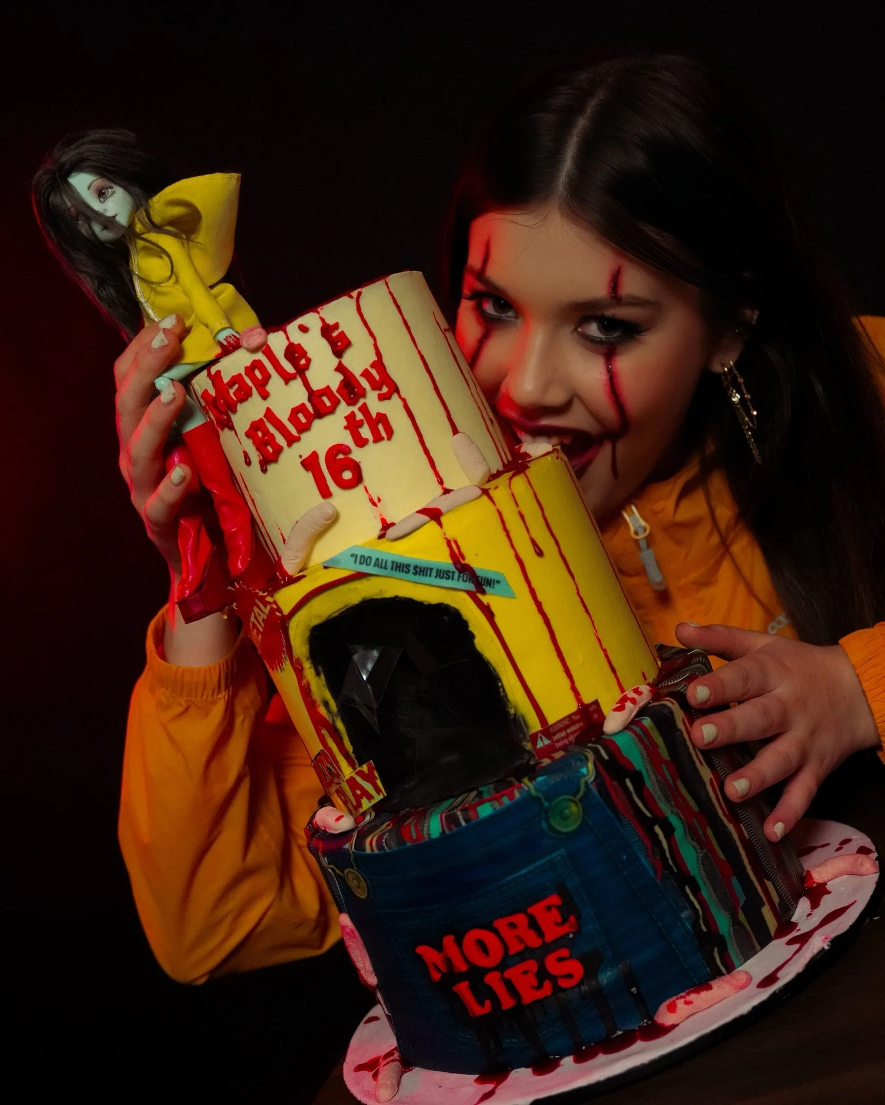 A bloody 16th Birthday shoot with @maplespetdinosaur 📸