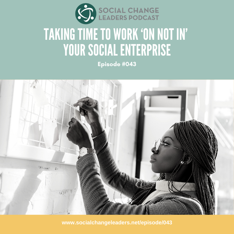 Episode #043: Taking Time to Work ‘On not In’ Your Social Enterprise