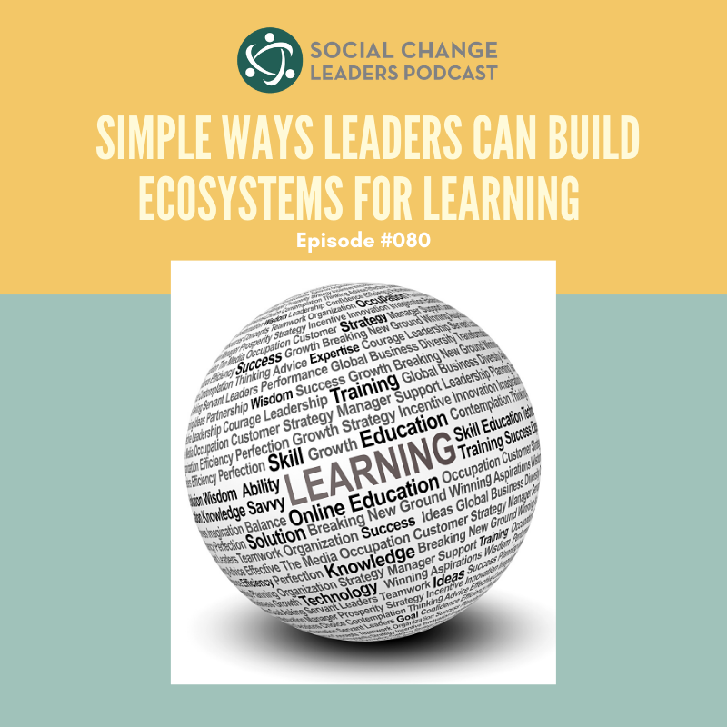 Ep. #080: Simple ways leaders can build an ecosystem for learning … and why they should!