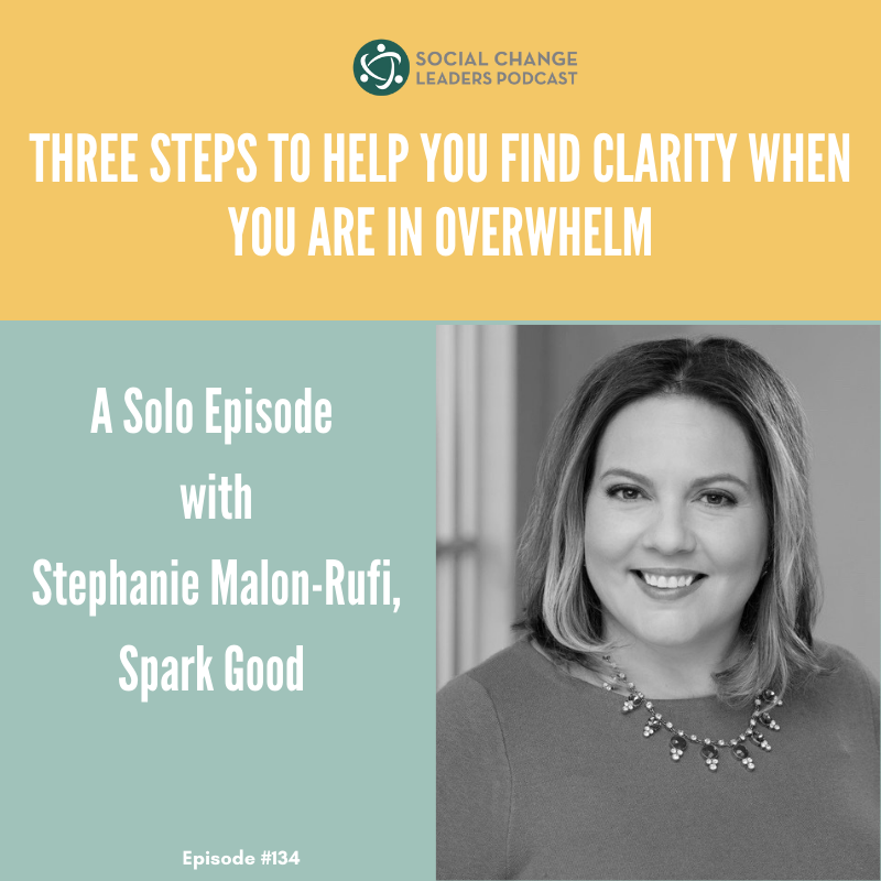 Ep. #134: Three Steps to Help You Find Clarity When You Are in Overwhelm