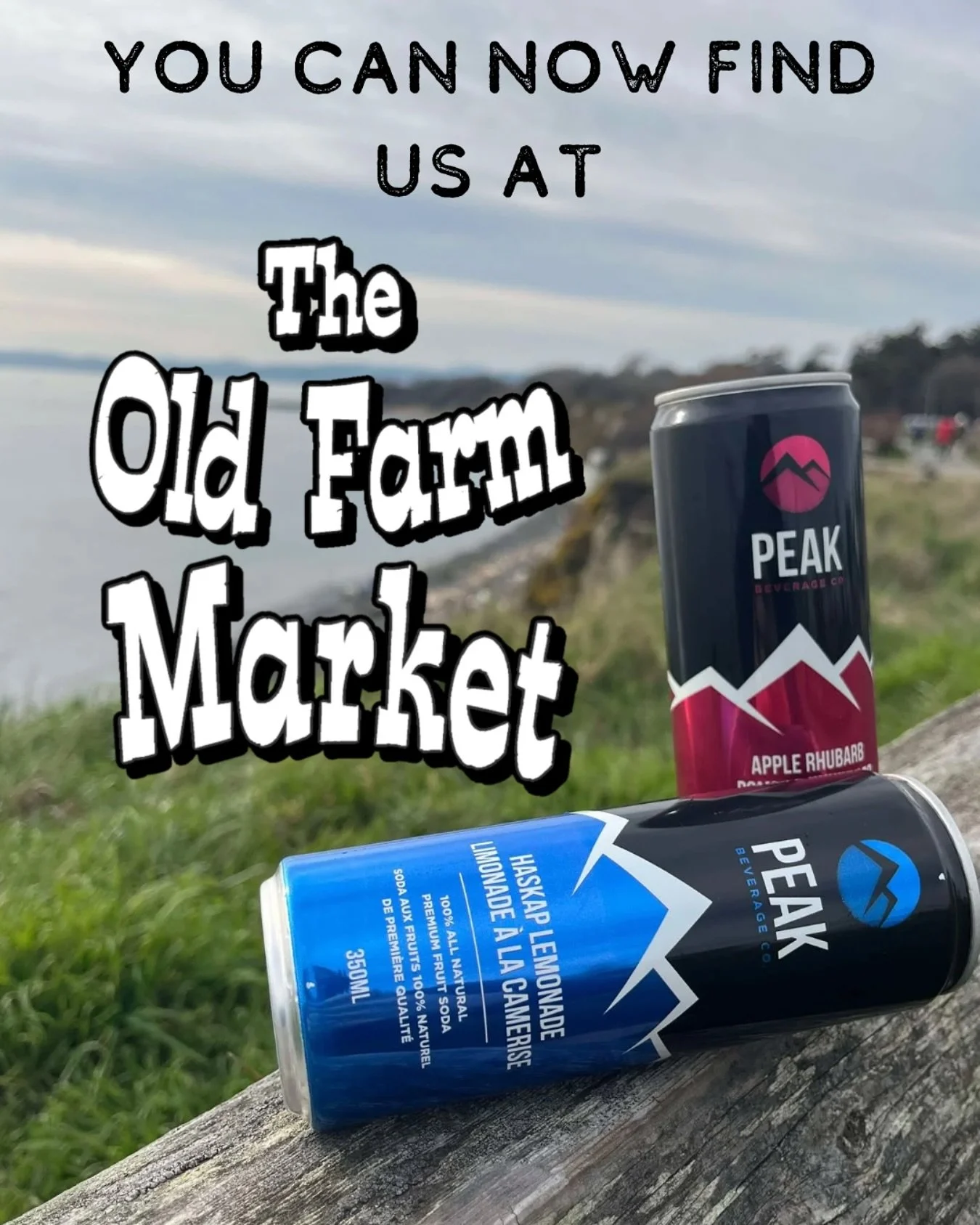 📢 Start the Tractor!🍹🚜

Peak Beverage Co. is now available at @oldfarmmarket in Duncan &amp; Courtenay! 🎉 
Stock up on our 100% all-natural fruit sodas, made with real juice, a touch of cane sugar, and absolutely no artificial additives! 

📍 Dun