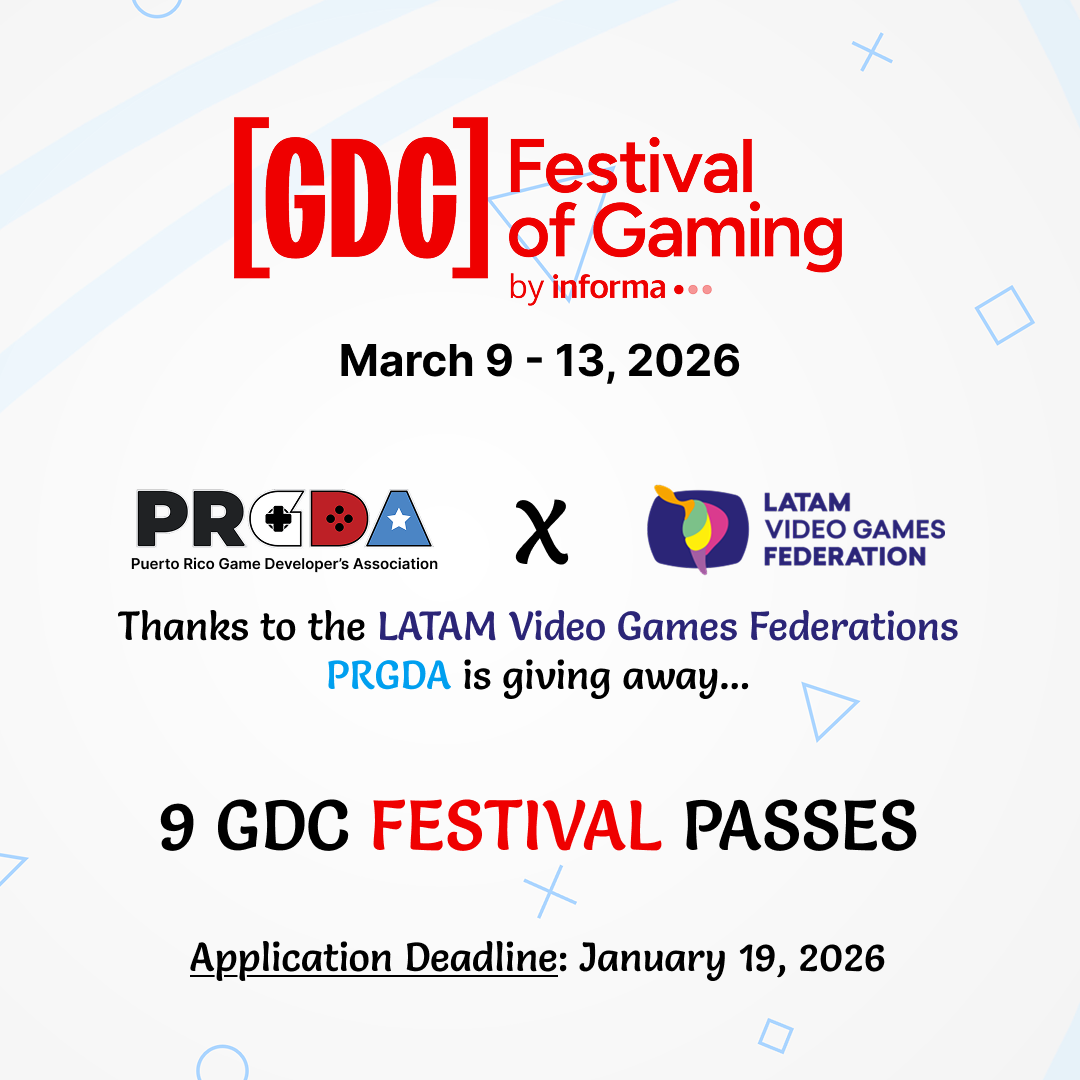 PRGDA GDC 2026 SCHOLARSHIP