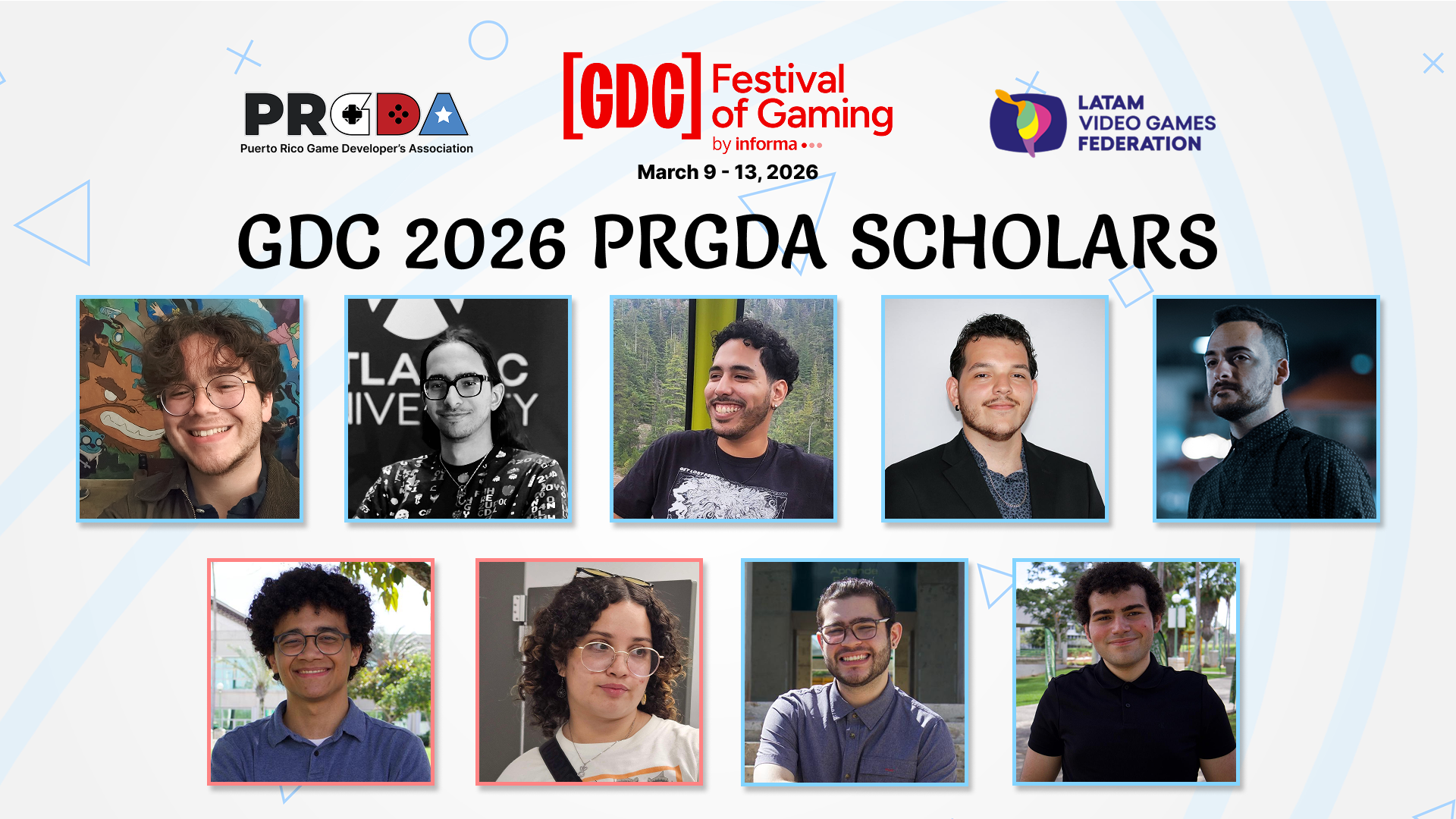 PRGDA GDC 2026 SCHOLARS