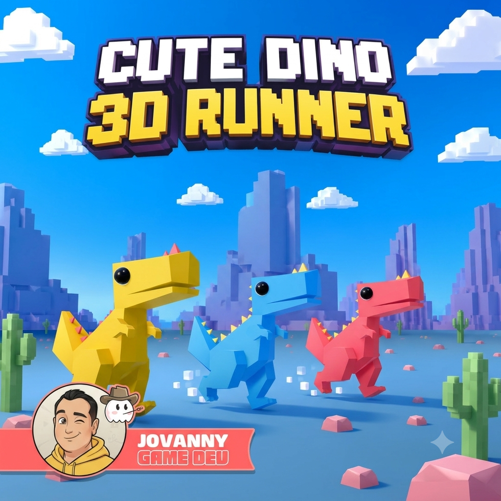 cute dino 3d runner