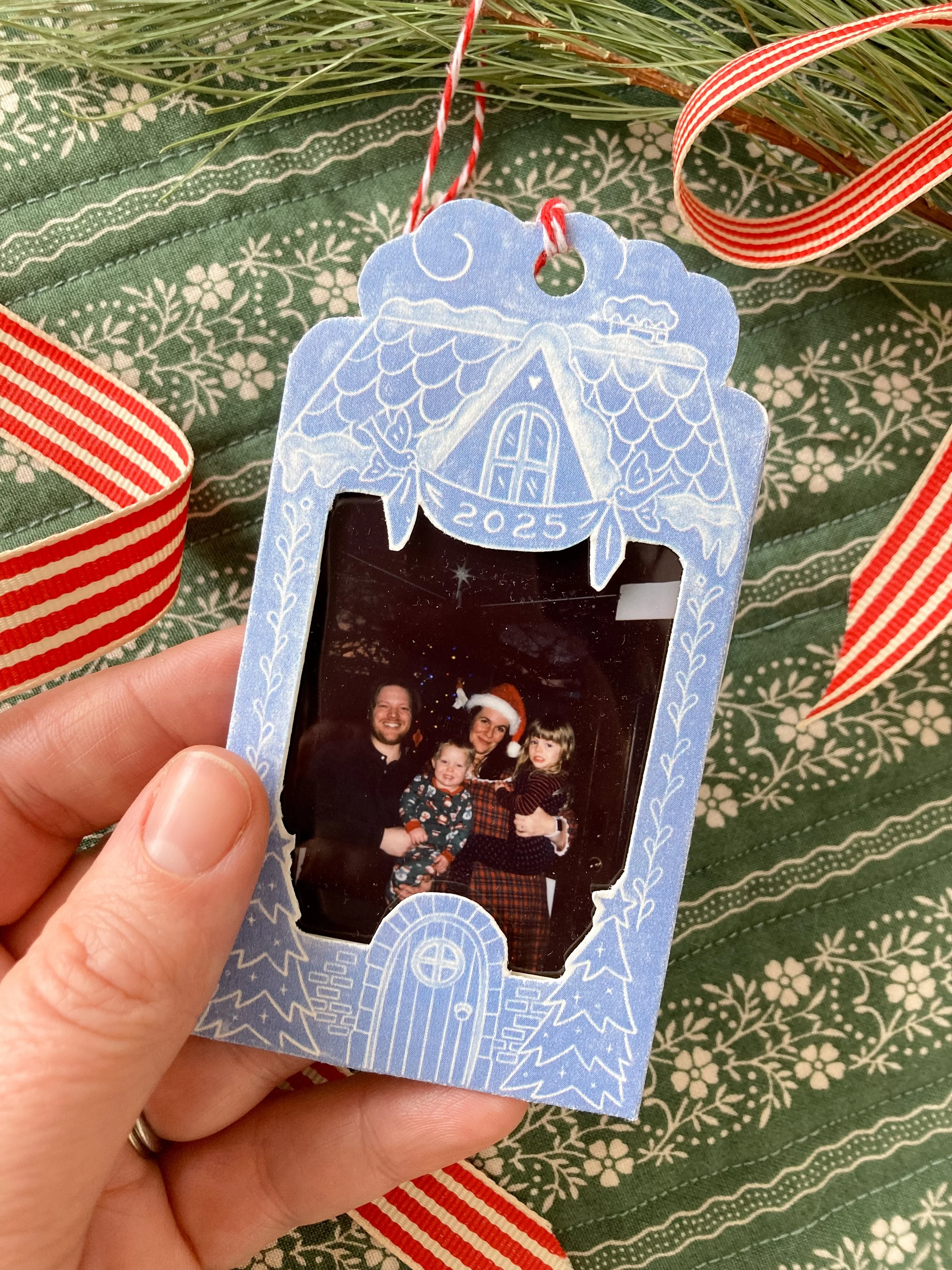 Instax Mini Ornament Frame 2025 & 2026 (Printable Download)
